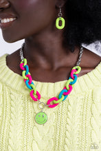 Load image into Gallery viewer, Speed SMILE Go the Extra Green SMILE Necklace with Bracelet