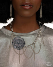 Load image into Gallery viewer, Deconstructed Denim Blue Necklace
