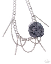 Load image into Gallery viewer, Deconstructed Denim Blue Necklace