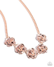 Load image into Gallery viewer, Refreshing Roses - Rose Gold Paparazzi Necklace