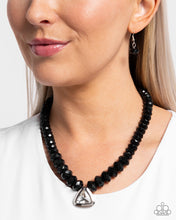 Load image into Gallery viewer, Trailblazing Triangle - Black Paparazzi Necklace