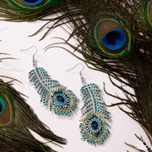 Load image into Gallery viewer, Prized Peacock - Green Paparazzi Earrings