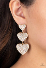 Load image into Gallery viewer, A Glimpse of Elegance Couple's Retreat Gold Post Paparazzi Earring