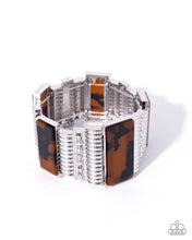 Load image into Gallery viewer, Audacious Pattern Brown Paparazzi Bracelet