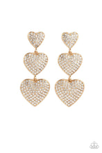 Load image into Gallery viewer, A Glimpse of Elegance Couple's Retreat Gold Post Paparazzi Earring