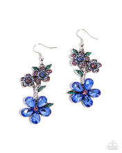 Load image into Gallery viewer, Paparazzi-Breathtaking Bloom Blue - Earrings