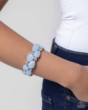 Load image into Gallery viewer, Spirited Sashay - Blue Bead Silver Stretchy Bracelet - Paparazzi