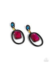 Load image into Gallery viewer, A Glimpse of Elegance Dipped in Dazzle Black Earrings