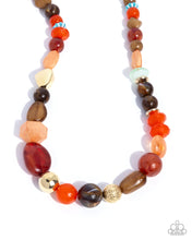 Load image into Gallery viewer, Modular Malibu Orange Paparazzi Necklace
