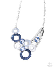 Load image into Gallery viewer, Compelling Circles - blue - Paparazzi necklace
PAPARAZZI JEWELRY SKU: P2RE-BLXX-465XX