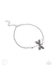 Load image into Gallery viewer, Dragonfly Dawn - pink - Paparazzi anklet