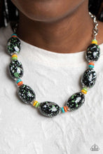Load image into Gallery viewer, Paparazzi Necklace ~ No Laughing SPLATTER - Green