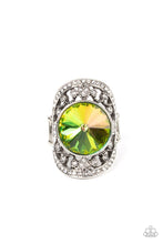 Load image into Gallery viewer, Galactic Garden Green Paparazzi Ring
