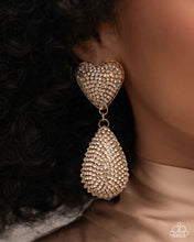 Load image into Gallery viewer, Sweetheart Sway Gold Post Earrings