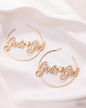 Load image into Gallery viewer, Shine with Purpose Gold Hoop Earrings