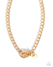 Load image into Gallery viewer, Bold Buckle Gold Paparazzi Necklace