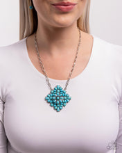 Load image into Gallery viewer, Stony Strength Turquoise Blue Necklace