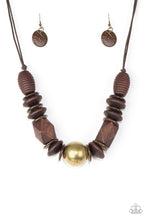 Load image into Gallery viewer, Grand Turks Getaway - Brass - Paparazzi Necklace