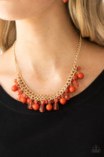 Load image into Gallery viewer, Tour de Trendsetter - Orange - Paparazzi Necklace