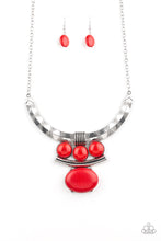 Load image into Gallery viewer, Commander In CHIEFETTE - Red - Paparazzi Necklace