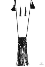 Load image into Gallery viewer, Macrame Mantra - Black - Paparazzi