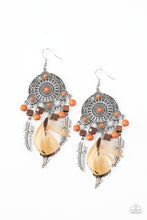 Load image into Gallery viewer, Desert Plains - Orange - Paparazzi Earrings