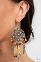 Load image into Gallery viewer, Desert Plains - Orange - Paparazzi Earrings