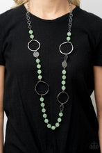 Load image into Gallery viewer, Sea Glass Wanderer - Green Paparazzi Necklace