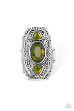 Load image into Gallery viewer, Castle Terrace - Green Paparazzi Ring