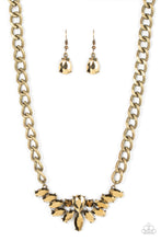 Load image into Gallery viewer, Come at Me - Brass Paparazzi Necklace
