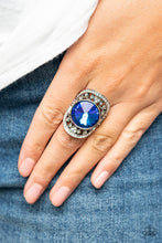 Load image into Gallery viewer, Galactic Garden - Blue Paparazzi Ring