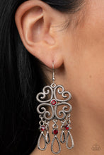 Load image into Gallery viewer, Majestic Makeover - Red Paparazzi Earrings