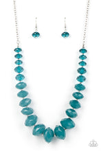 Load image into Gallery viewer, Happy-GLOW-Lucky - Blue Paparazzi Necklace