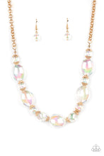 Load image into Gallery viewer, Prismatic Magic - Gold Paparazzi Necklace