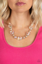 Load image into Gallery viewer, Prismatic Magic - Gold Paparazzi Necklace