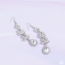 Load image into Gallery viewer, Water Lily Whimsy - White Earrings February Life of the Party Exclusive