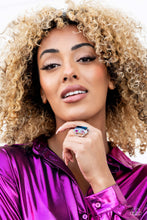 Load image into Gallery viewer, Radiant Rhinestones - Blue Paparazzi Ring