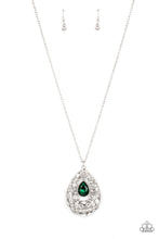 Load image into Gallery viewer, Glitz and GLOW - Green Paparazzi Necklace
