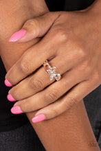 Load image into Gallery viewer, Fetching Flutter - Rose Gold Paparazzi Ring