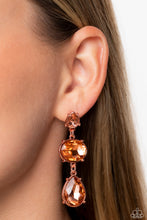 Load image into Gallery viewer, Royal Appeal - Copper Paparazzi Earrings