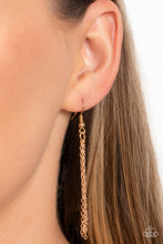 Load image into Gallery viewer, Posh Pyramid - Gold Paparazzi Necklace