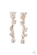 Load image into Gallery viewer, LIGHT at the Opera - Gold Paparazzi Earrings