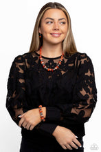 Load image into Gallery viewer, Warped Whimsicality - Orange Paparazzi Necklace