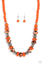 Load image into Gallery viewer, Warped Whimsicality - Orange Paparazzi Necklace