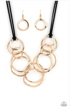 Load image into Gallery viewer, Spiraling Out of COUTURE Gold Paparazzi Accessories