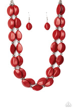 Load image into Gallery viewer, Two-Story Stunner Red Necklace

