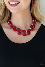 Load image into Gallery viewer, Two-Story Stunner Red Necklace
