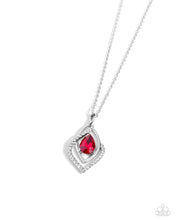 Load image into Gallery viewer, Dauntless Demure - Red Paparazzi Necklace
