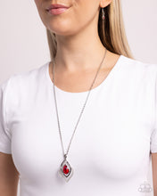 Load image into Gallery viewer, Dauntless Demure - Red Paparazzi Necklace

