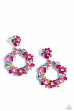 Load image into Gallery viewer, Wreathed in Wildflowers - Multi Life of the Party Paparazzi Earrings
